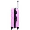 vidaXL Hartschalen-Trolley-Set 3 Stk. Rosa ABS