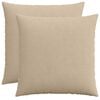 vidaXL Kissenbezug 2 stk. HEERLEN Taupe 55 x 55 cm Cord