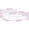 vidaXL Boxspringbett mit Matratze Rosa 200x220 cm Samt