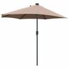 vidaXL Garten-Sonnenschirm Taupe 294 x 150 x 223 cm