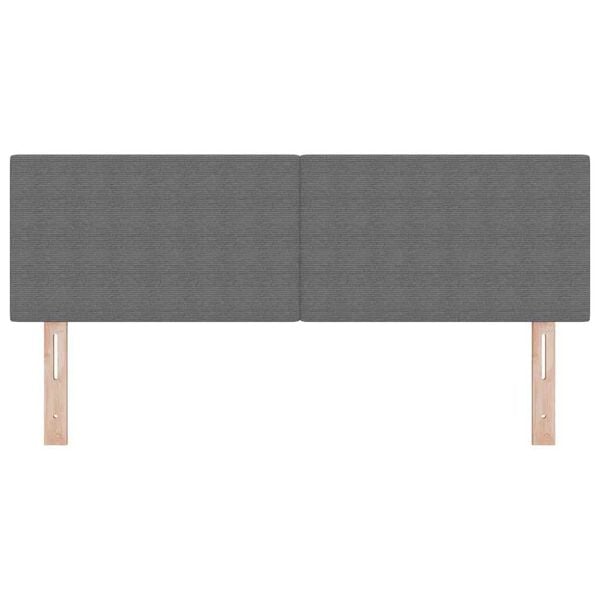 vidaXL Kopfteil Hellgrau 160 cm Cordstoff