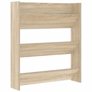 vidaXL Wand-Schuhschrank Sonoma-Eiche 80x18x90 cm Holzwerkstoff