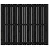vidaXL Wand-Kopfteil Schwarz 127,5x3x110 cm Massivholz Kiefer