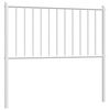 vidaXL Ersatz-Kopfteil Metall Wei&szlig; 90 cm