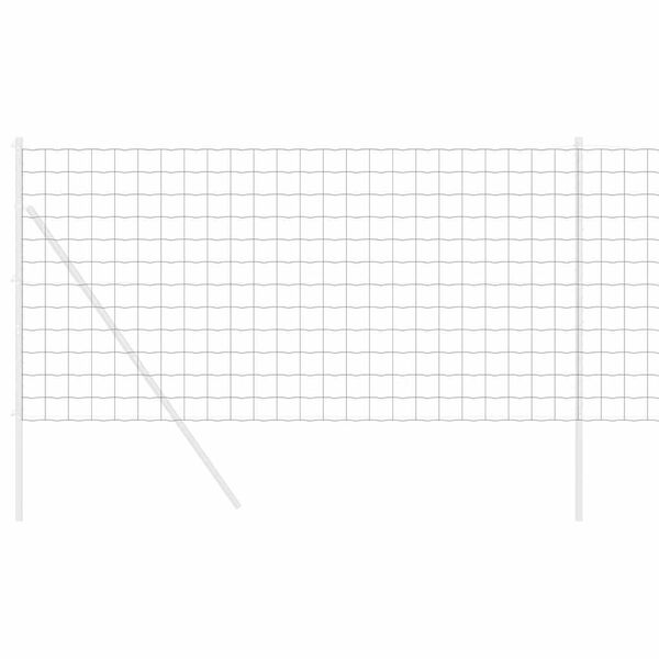 vidaXL Hexagonzaun Silber 1 x 50 m Verzinkter Stahl