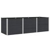 vidaXL Hochbeet Schwarz 300 x 100 x 91 cm WPC und Aluminium