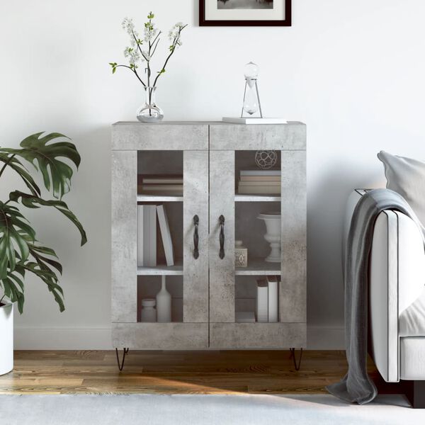 vidaXL Sideboard Betongrau 69,5x34x90 cm Holzwerkstoff