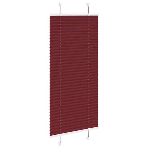 vidaXL Plissee Bordeauxrot 55x150 cm Stoffbreite 54,4 cm Polyester