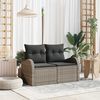 vidaXL Gartensofa Grau 124 x 62 x 69cm Poly-Rattan