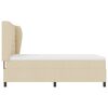 vidaXL Boxspringbett mit Matratze Creme 140 x 190 cm Stoff