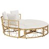 vidaXL Outdoor-Loungebett ohne Dach Poly Rattan
