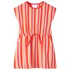 vidaXL Kinderkleid mit Kordelzug Rosa und Rot 116