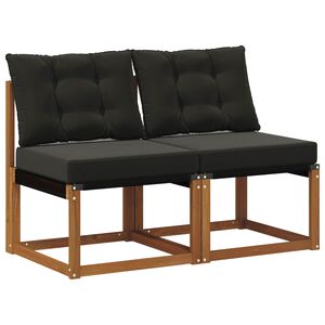vidaXL 2 St&uuml;ck Outdoor Mittelsofa