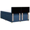 vidaXL Boxspringbett mit Matratze Blau 140x200 cm Stoff