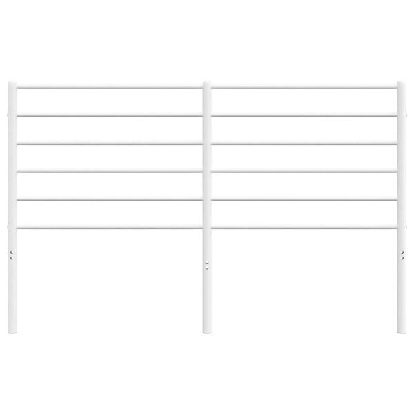 vidaXL Kopfteil Metall Wei&szlig; 135 cm