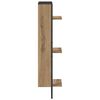 vidaXL Wandregal Artisan-Eiche 30 x 25 x 100 cm Holzwerkstoff
