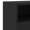 vidaXL TV-Wandschrank Schwarz 60x30x30 cm Holzwerkstoff