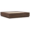 vidaXL Bettgestell Braun Eichen-Optik 200x200 cm Holzwerkstoff