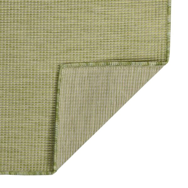 vidaXL Outdoor-Teppich Flachgewebe 160x230 cm Grün