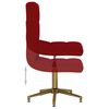 vidaXL Esszimmerst&uuml;hle 4 Stk. Drehbar Weinrot Samt