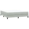 vidaXL Boxspringbett ohne Matratze Hellgrau 180x210 cm Samt