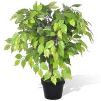 Künstlicher Zwerg-Ficus mit Topf 60 cm