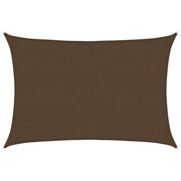 vidaXL Sonnensegel 160 g/m² Braun 2,5x3,5 m HDPE