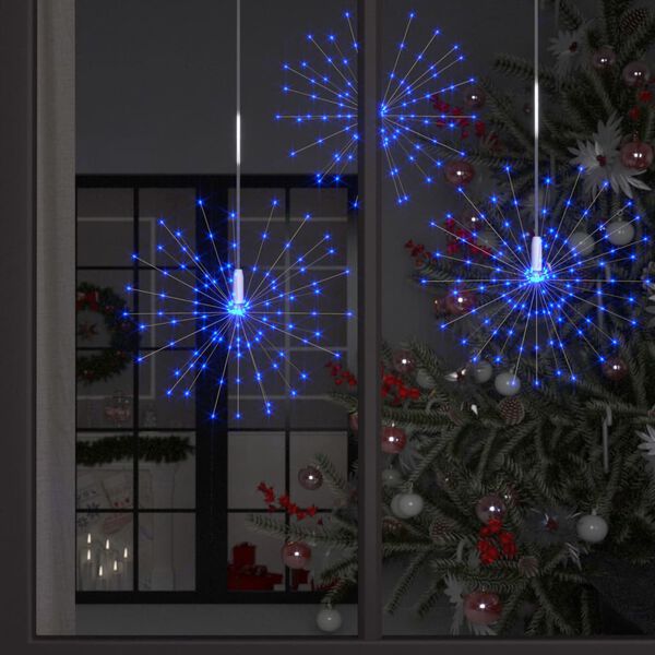 vidaXL Feuerwerkslichter 2 Stk. Blau 20 cm 280 LEDs