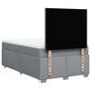 vidaXL Boxspringbett mit Matratze Hellgrau 120x200 cm Stoff