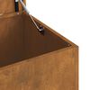 vidaXL Au&szlig;enlagerbox Rostig 100 x 50,5 x 50 cm Stahl
