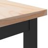 vidaXL Tisch Natur 100 x 50 x 77 cm Ingenieure Holz und Stahl