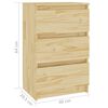 vidaXL Nachtschrank 40x29,5x64 cm Massivholz Kiefer