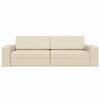 vidaXL Schlafsofa 200cm Creme Stoff