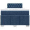 vidaXL Boxspringbett mit Matratze Blau 120x200 cm Stoff