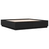 vidaXL Bettgestell mit LED Schwarz 200x200 cm Holzwerkstoff