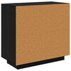 vidaXL Sideboard Schwarz Eichen-Optik 80 x 40 x 75 cm Holzwerkstoff