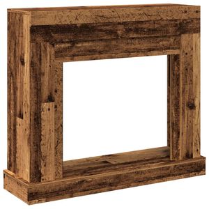 vidaXL Kaminumrandung Altholz-Optik 100x30x87,5 cm Holzwerkstoff