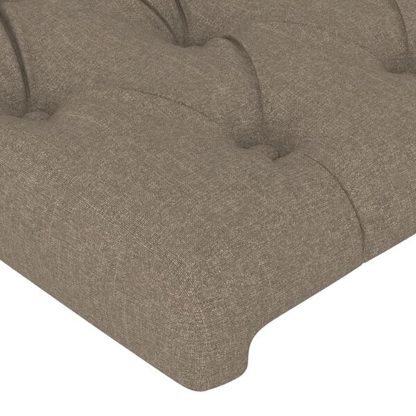 vidaXL Kopfteile 2 Stk. Taupe 100x7x78/88 cm Stoff