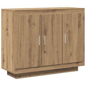 vidaXL Sideboard Artisan-Eiche 92x35x75 cm Holzwerkstoff