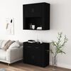 vidaXL Highboard Schwarz Holzwerkstoff