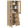 vidaXL Highboard Artisan-Eiche 69,5 x 34 x 180 cm Holzwerkstoff