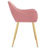 vidaXL Esszimmerst&uuml;hle 4 Stk. Rosa Samt