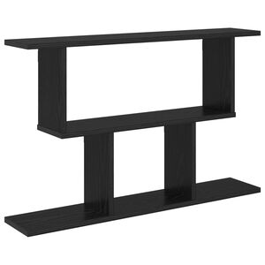 vidaXL Wandregal Schwarze Eiche 80 x 15 x 50,5 cm Holzwerkstoff