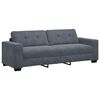 vidaXL 3-Sitzer-Sofa Dunkelgrau 180 cm Samt