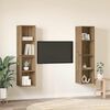 vidaXL TV-Schrankset 4 pcs Artisan-Eiche 37 x 37 x 72 cm Holzwerkstoff