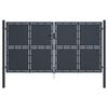 vidaXL Gartentor aus Stahl 300 x 175 cm Anthrazit
