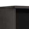 vidaXL Badschrank Schwarz 38x33x160 cm Massivholz Mango