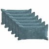 vidaXL Kissenbezug 6 pcs HOUTEN Blau 40 x 70 cm Chenille-Stoff