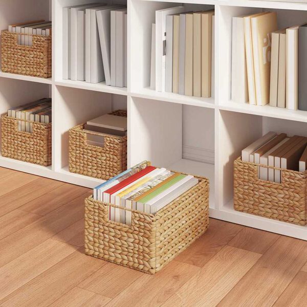 vidaXL Aufbewahrungsk&ouml;rbe 2 pcs Natur 35 x 25 x 17 cm Wasserhyazinthe