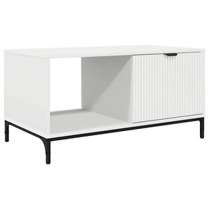 vidaXL Couchtisch mit Schubladen Wei&szlig; 90 x 49 x 46 cm Holzwerkstoff